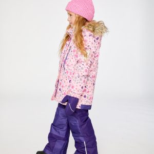 Two Piece Play Snowsuit Pink Mini Flower Print - Image 3