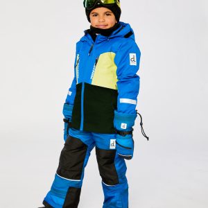Two Piece Teknik Snowsuit Royal Blue And Yellow - Image 3