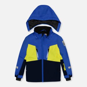 Two Piece Teknik Snowsuit Royal Blue And Yellow - Image 5