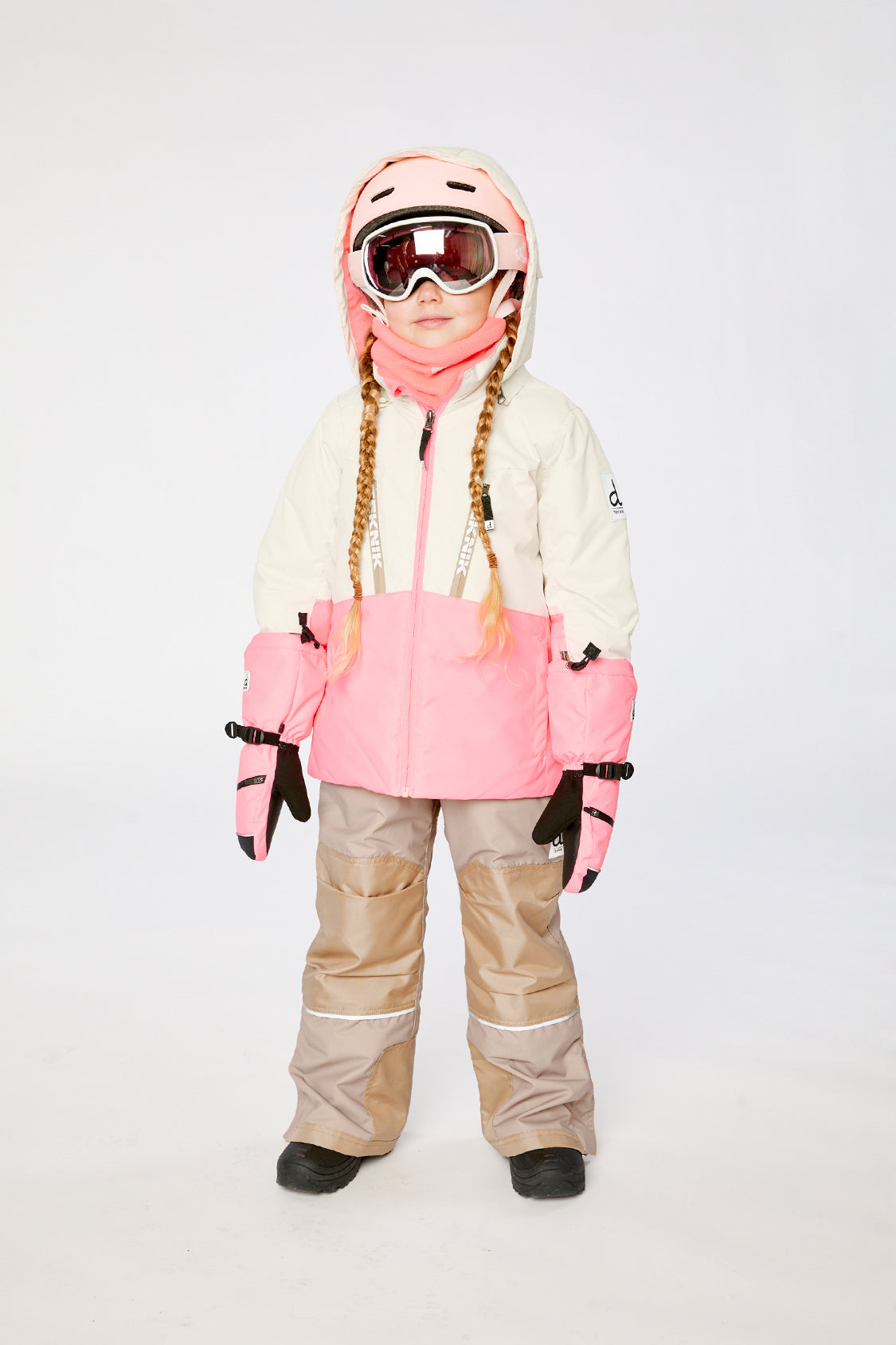 Two Piece Teknik Snowsuit Off-White And Pink - Image 2