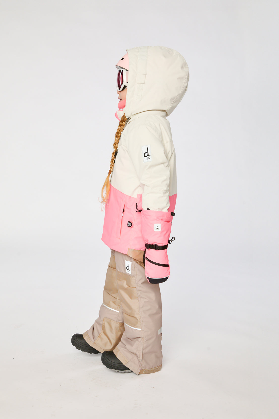 Two Piece Teknik Snowsuit Off-White And Pink - Image 4