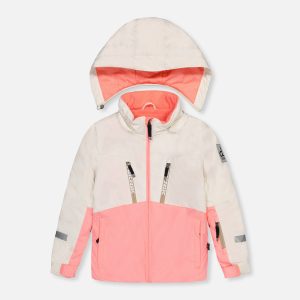 Two Piece Teknik Snowsuit Off-White And Pink - Image 5