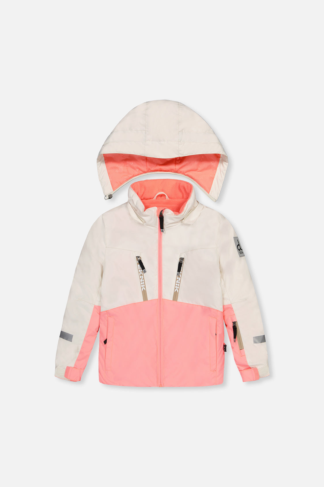Two Piece Teknik Snowsuit Off-White And Pink - Image 5