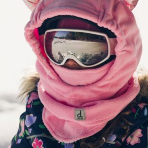 Alternative view of Oversized Polar Balaclava For Ski Helmet Pink