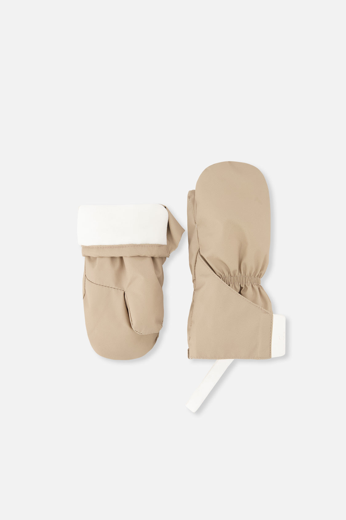 Lined Baby Mittens Taupe - Image 5
