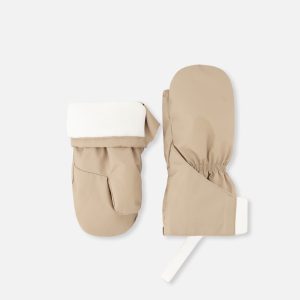 Lined Baby Mittens Taupe