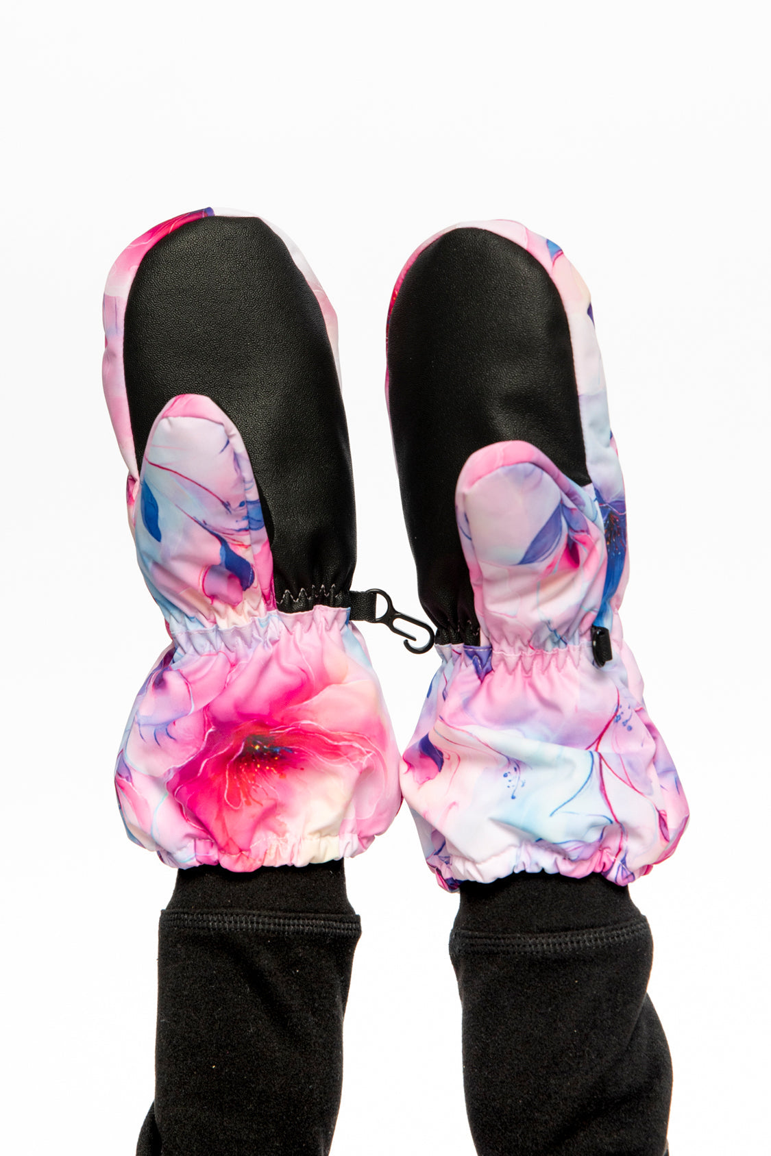 Play Winter Mittens Mauve Flower Print - Image 3