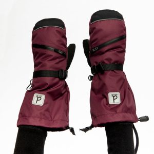 Alternative view of Teknik Winter Mittens Burgundy