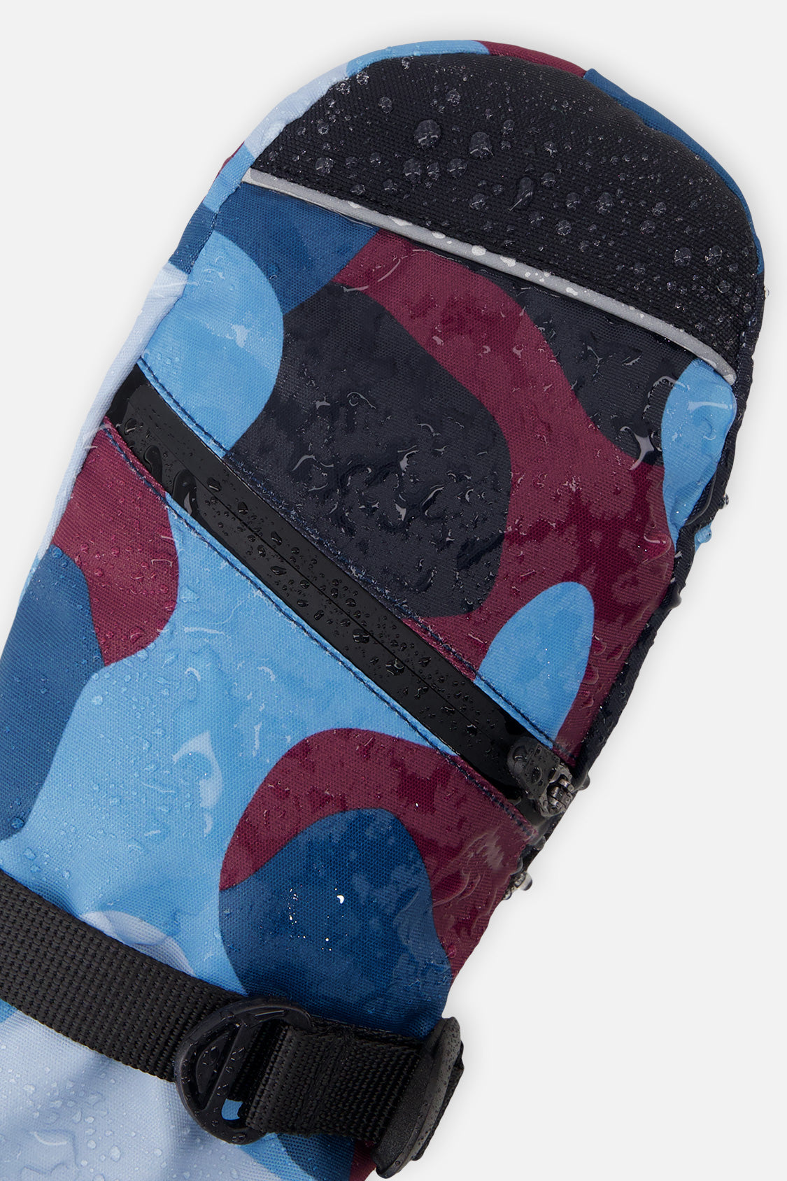 Teknik Winter Mittens Blue And Red Camouflage - Image 4
