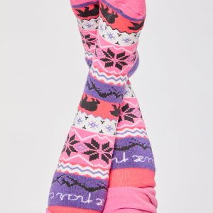 Ski Socks Pink - Image 4