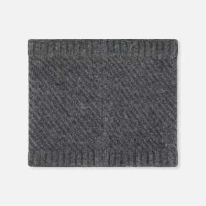 Winter Knit Neckwarmer Cool Dark Grey - Image 3