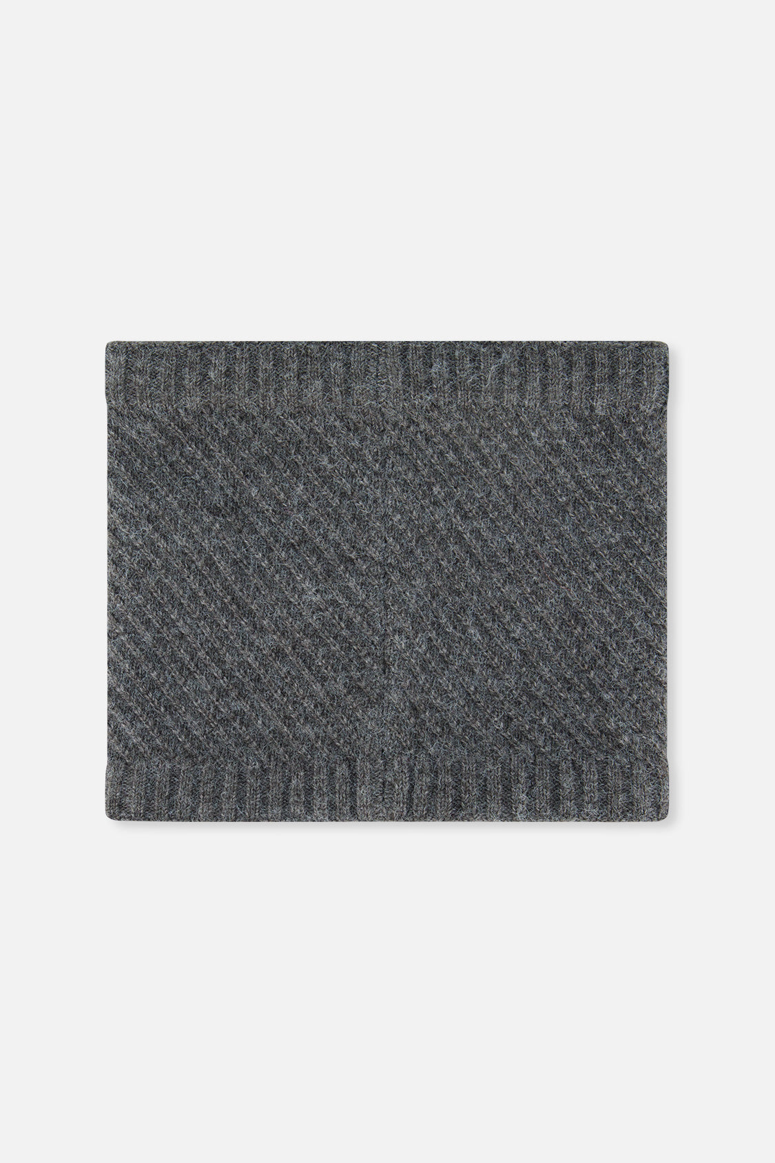 Winter Knit Neckwarmer Cool Dark Grey - Image 3