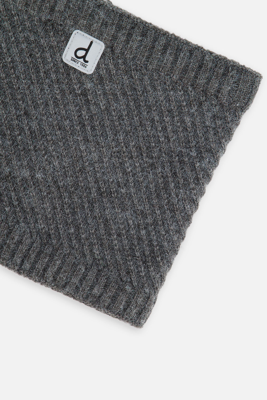 Winter Knit Neckwarmer Cool Dark Grey - Image 4