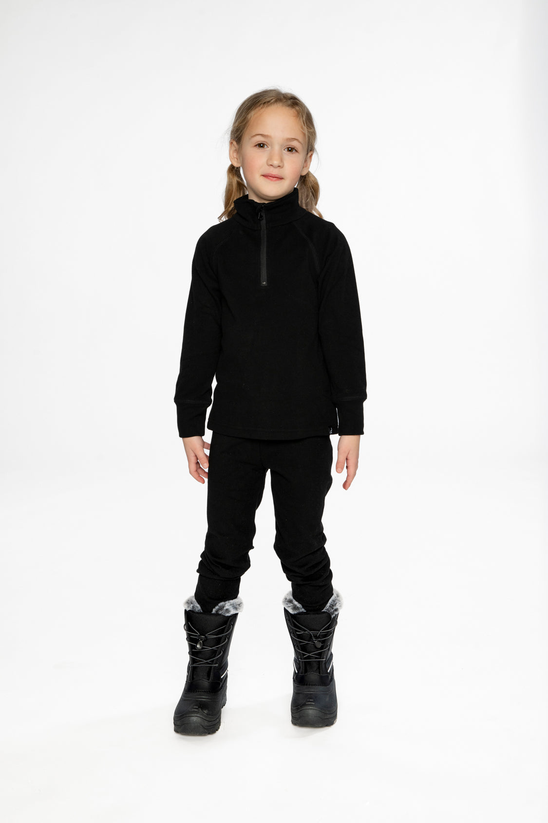 Two Piece Thermal Underwear Black - Image 2