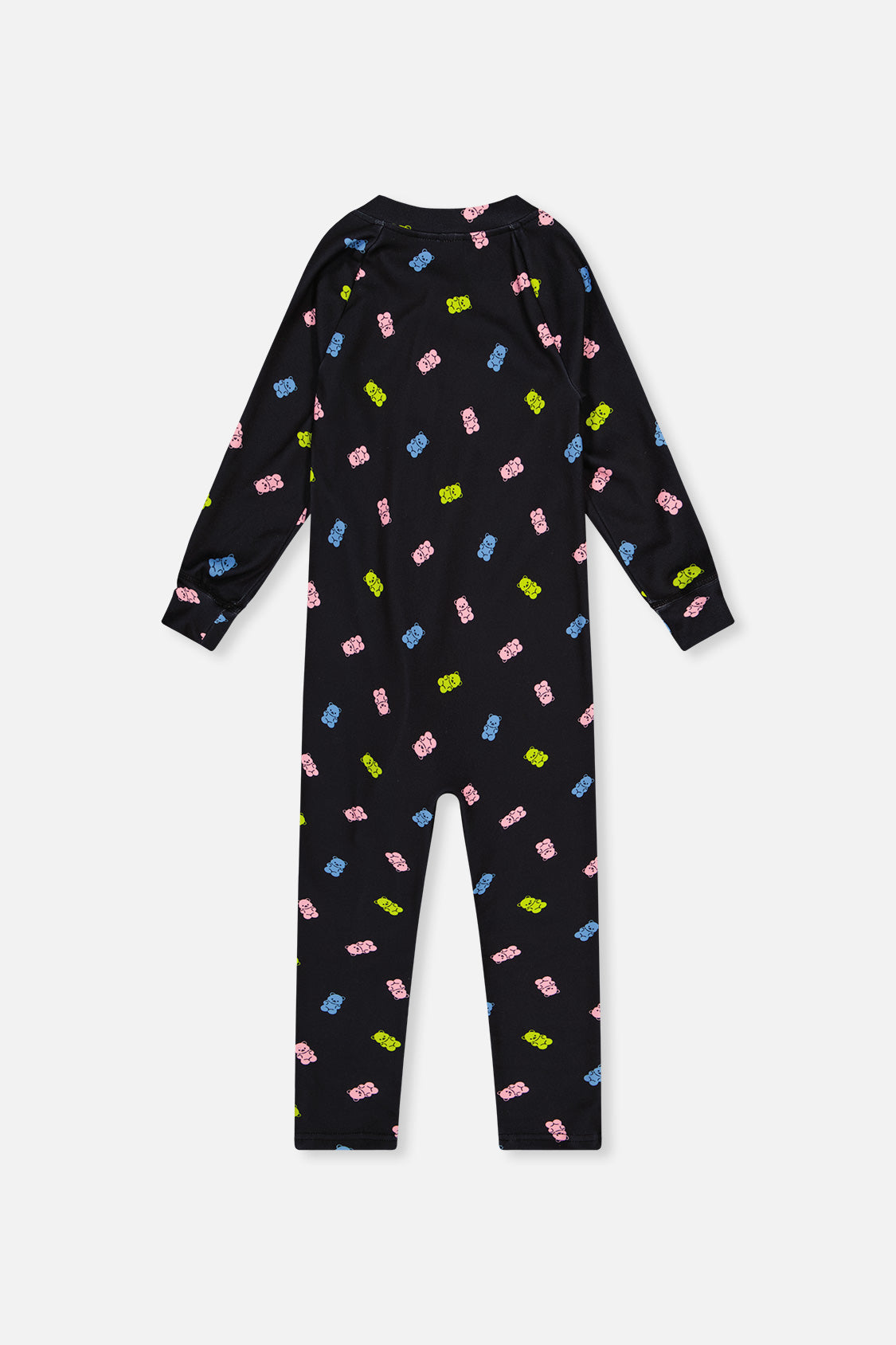 Baby One Piece Thermal Underwear Black Printed Gummy Bears - Image 2