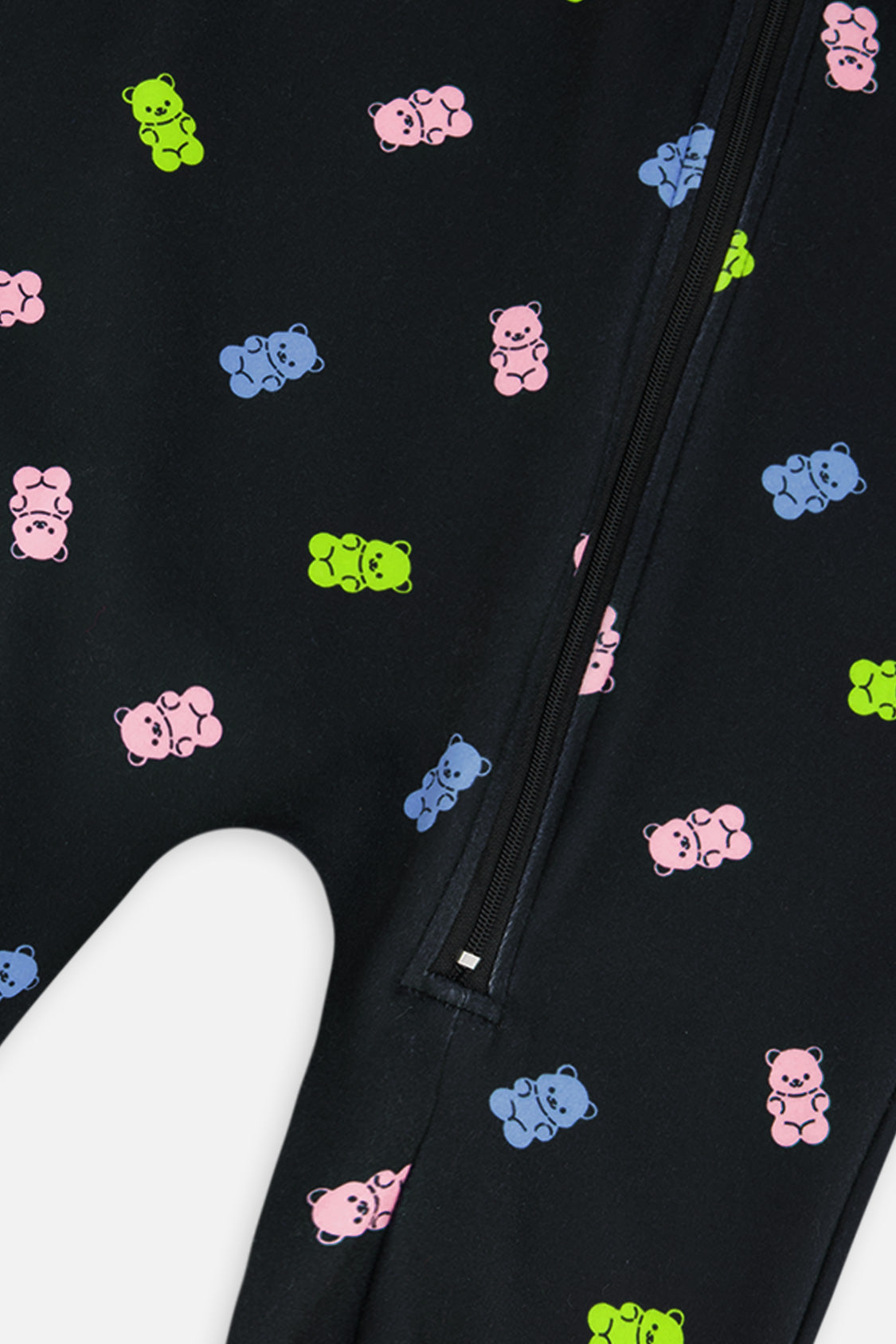 Baby One Piece Thermal Underwear Black Printed Gummy Bears - Image 3