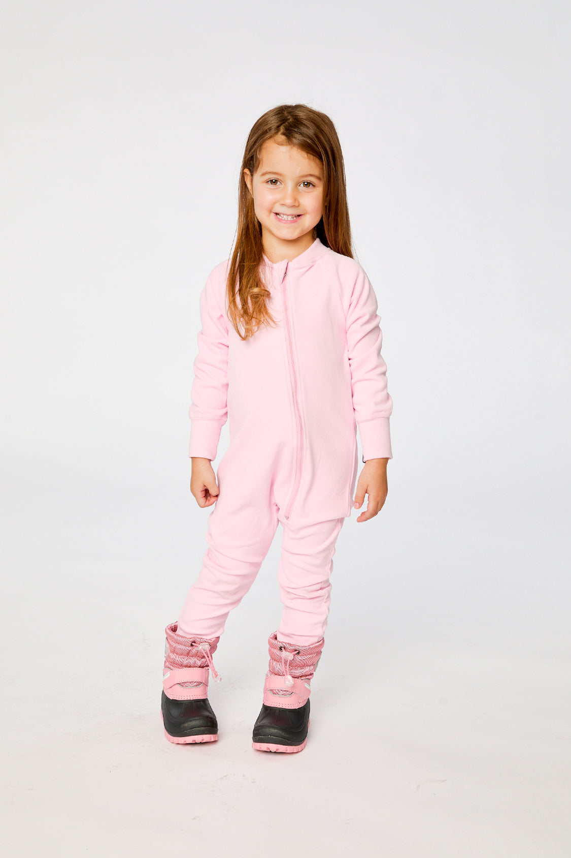 One Piece Thermal Underwear Pale Pink - Image 2