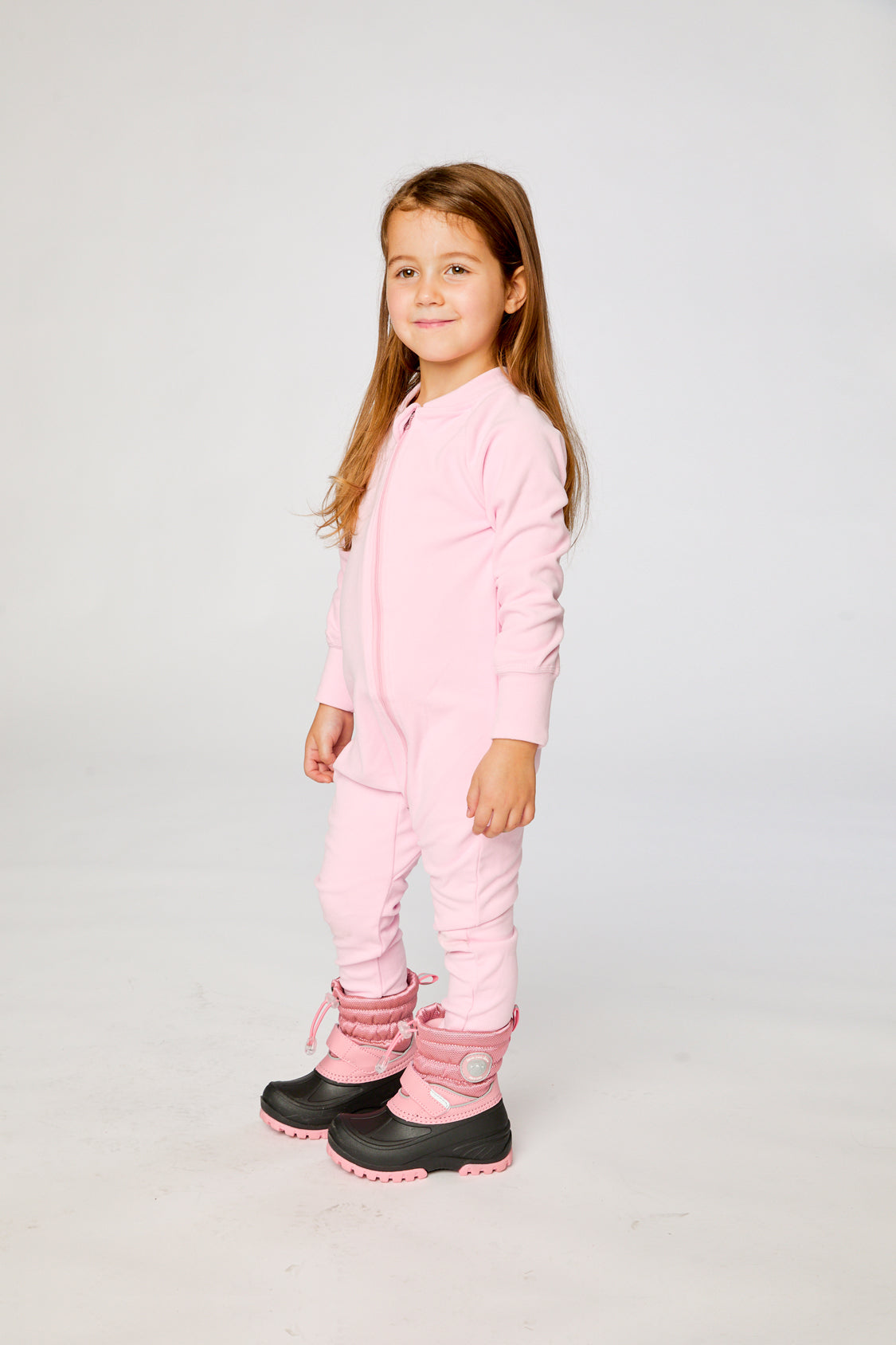 One Piece Thermal Underwear Pale Pink - Image 3
