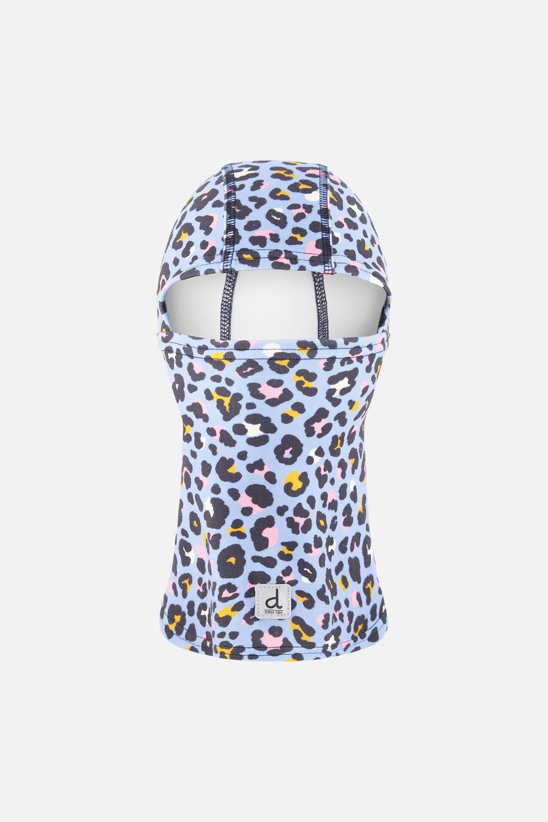 Brushed Jersey Balaclava Blue Leopard Print - Image 5