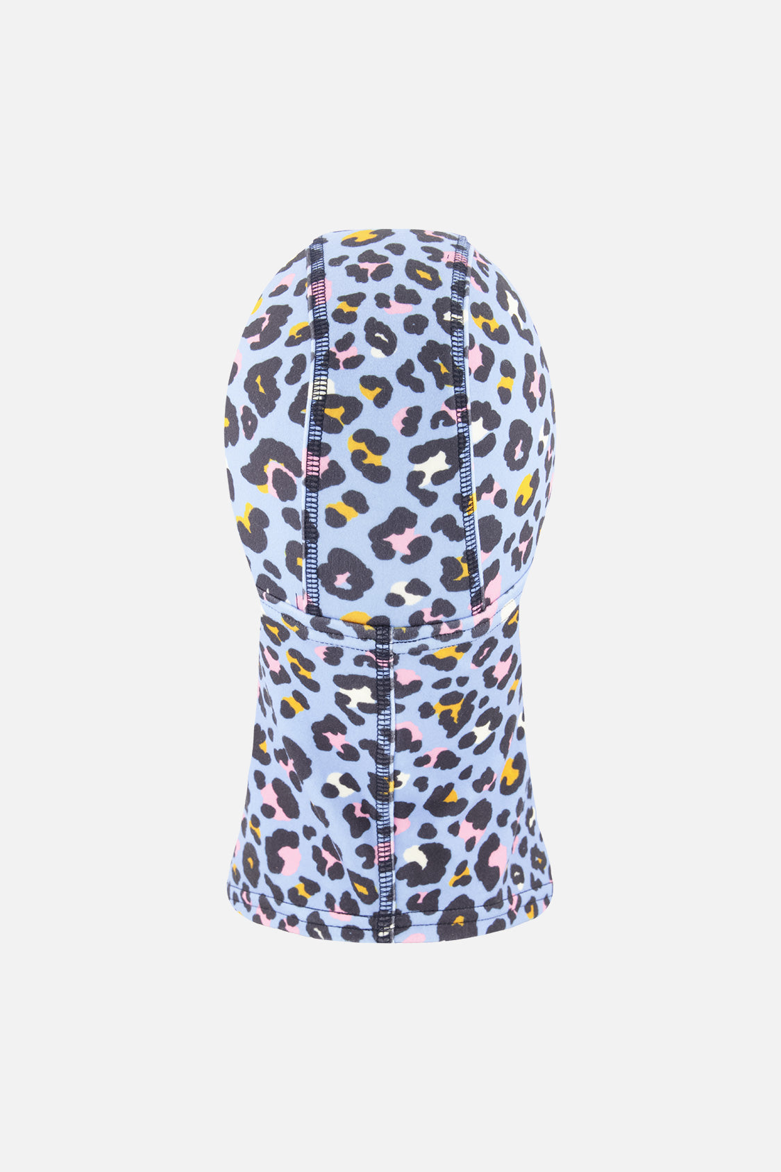 Brushed Jersey Balaclava Blue Leopard Print - Image 3