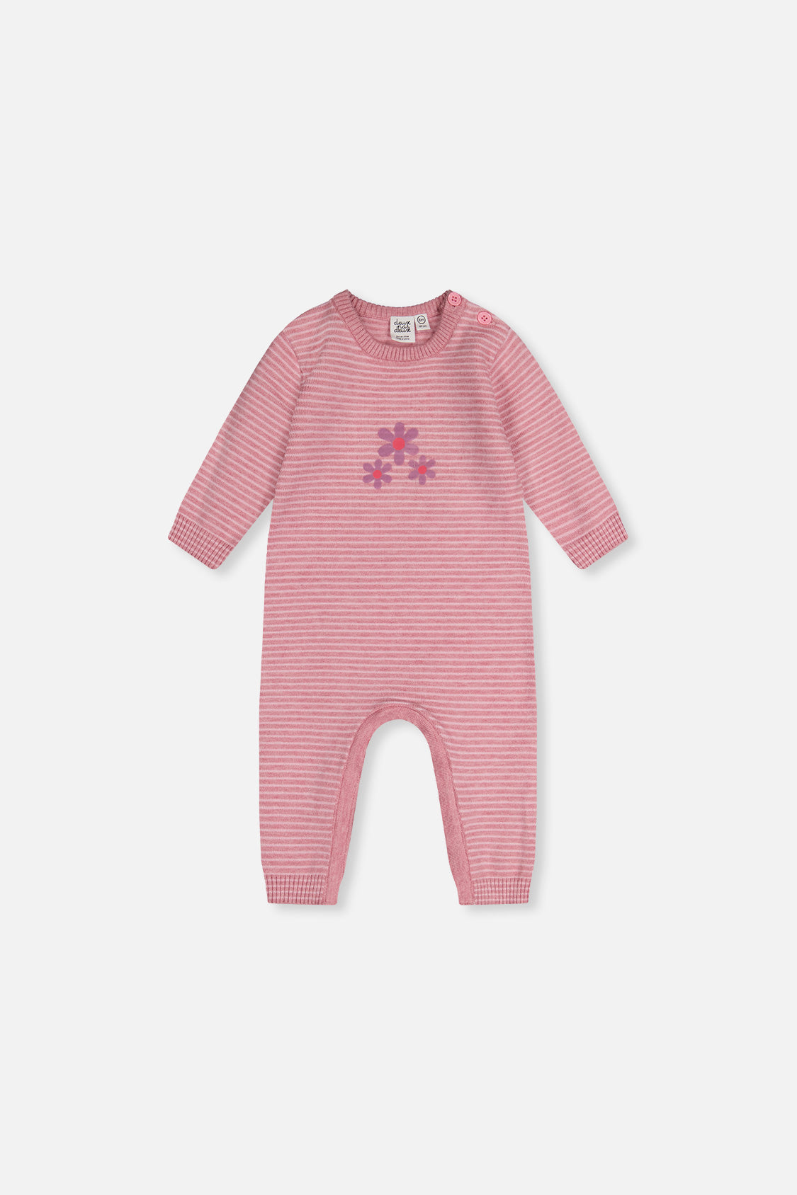 Knitted Romper Dusty Pink - Image 9