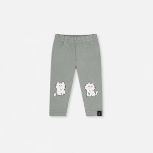 Baby Organic Cotton Leggings Sage Green
