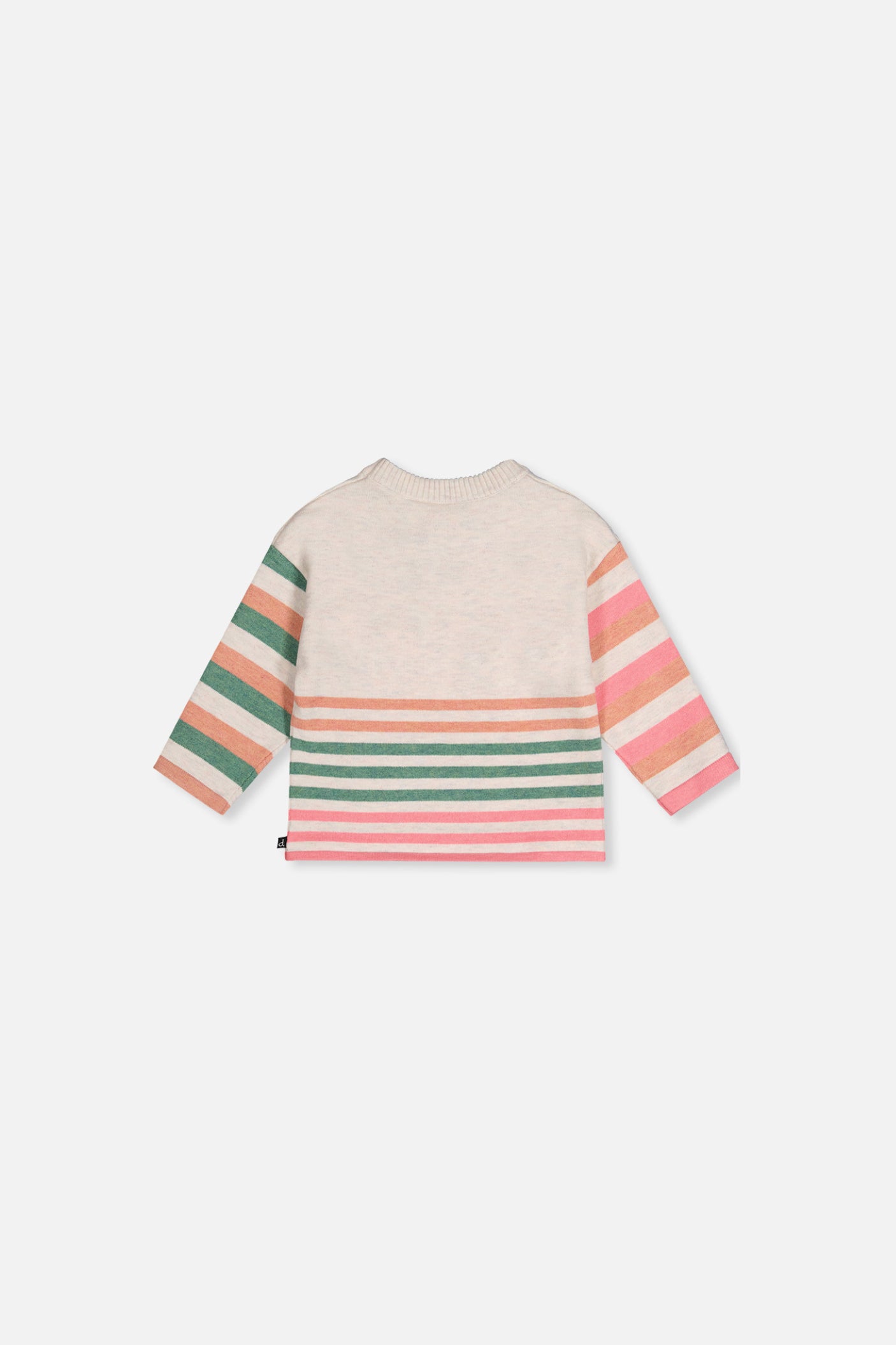 Baby Knitted Stripe Sweater Off-White - Image 2