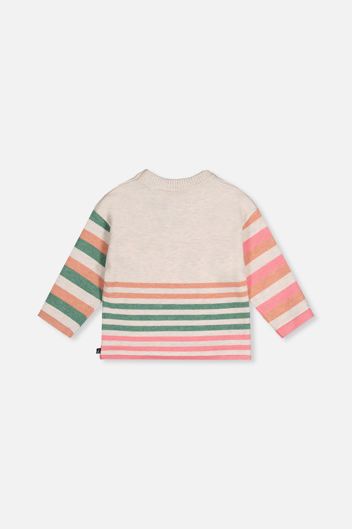 Knitted Stripe Sweater Off-White - Image 4