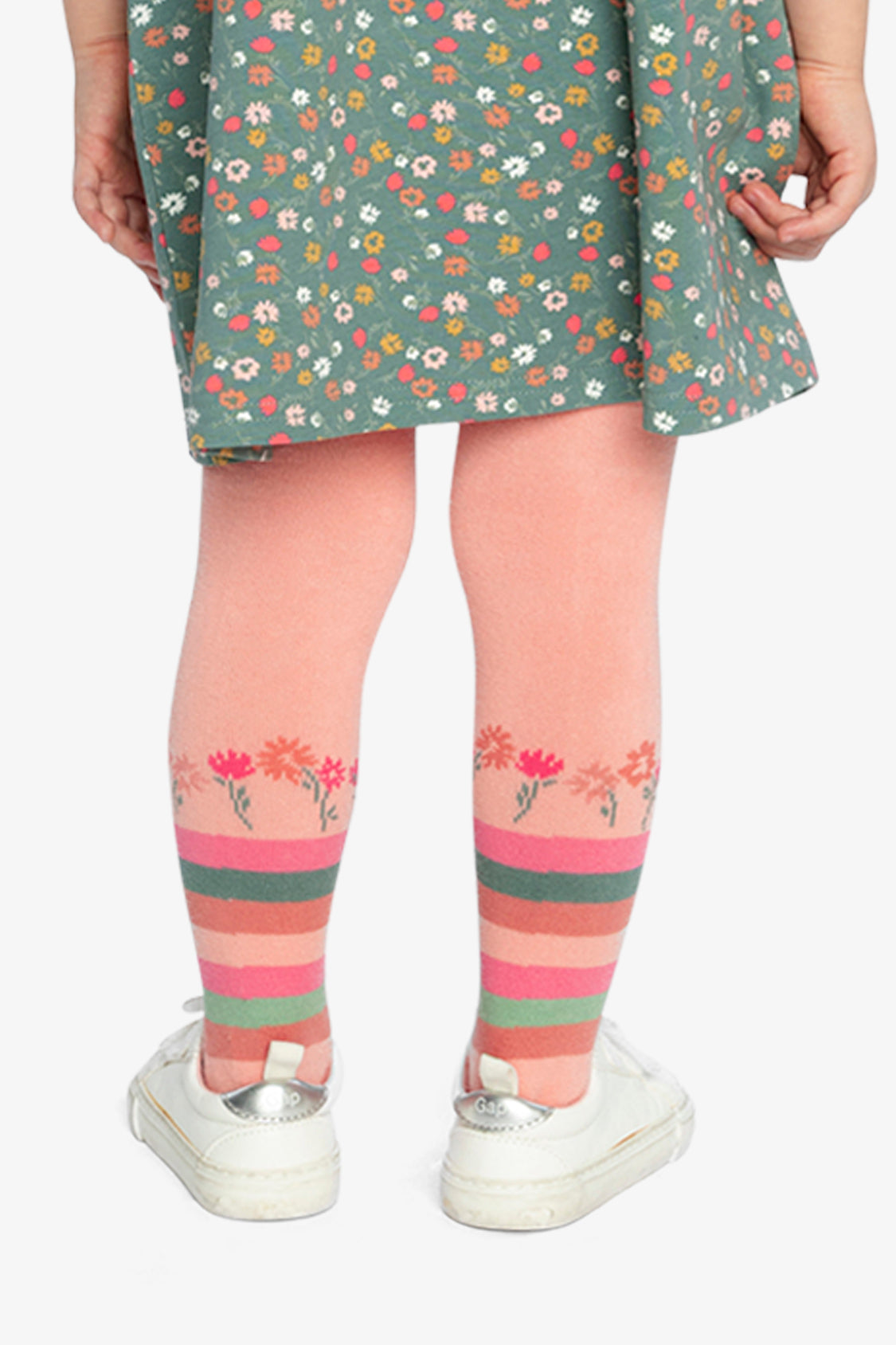 Tights Very Pale Pink And Green - Image 5