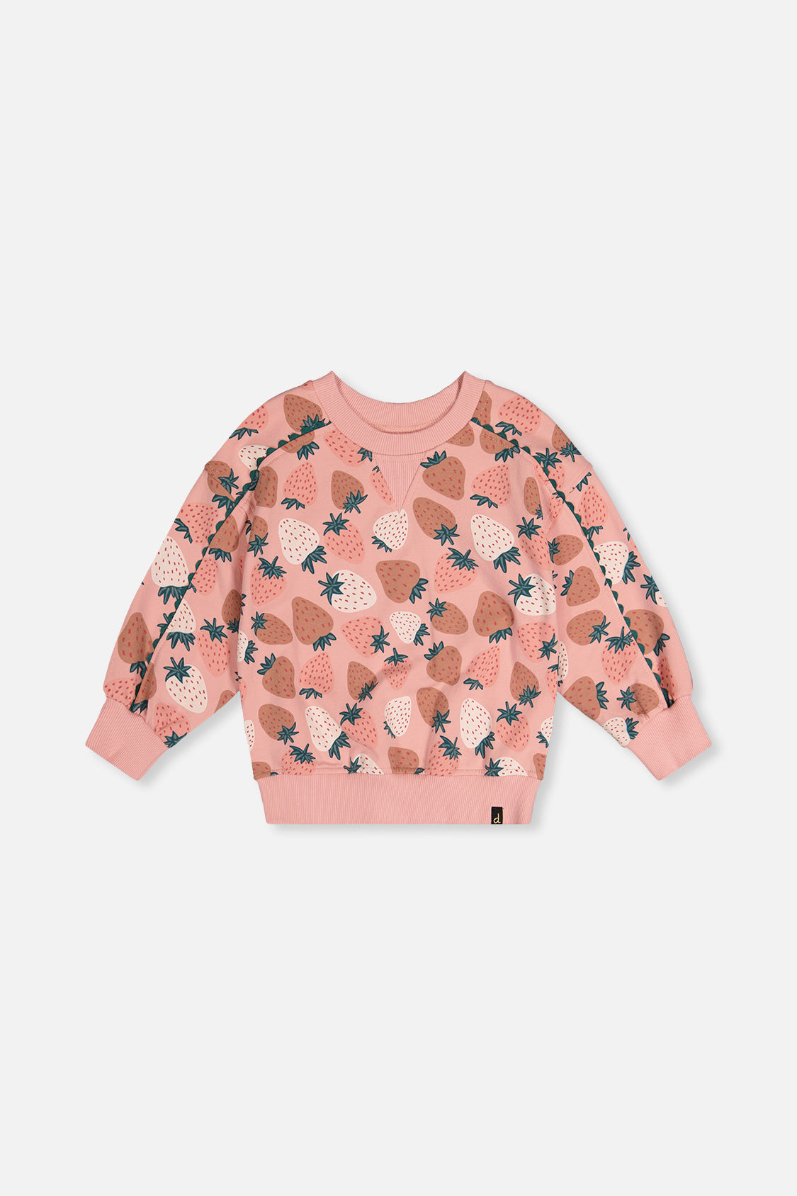 Sweatshirt Pink Strawberry Print - Image 7