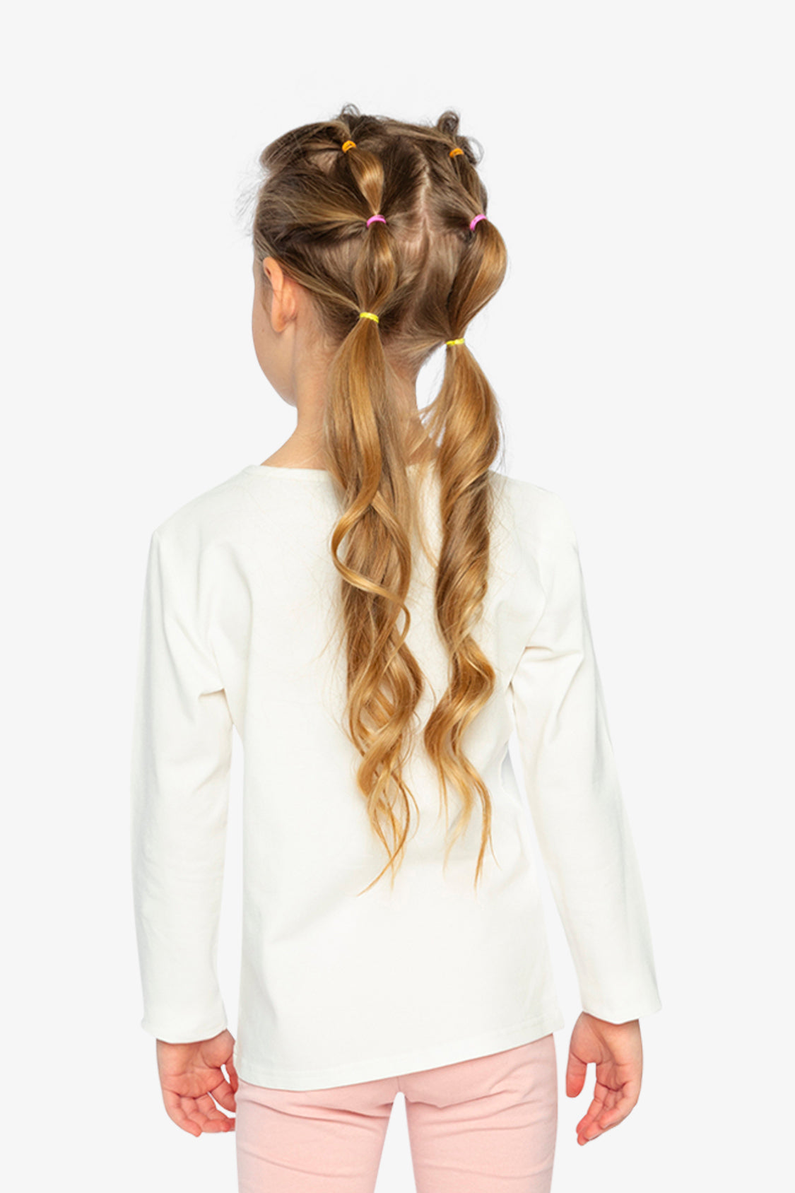 Long Sleeve Organic Cotton Strawberry T-Shirt Off White - Image 4