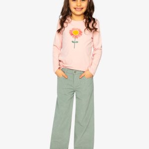 Long Sleeve Organic Cotton T-Shirt Pale Dusty Pink - Image 5