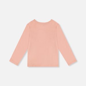 Alternative view of Long Sleeve Organic Cotton T-Shirt Pink