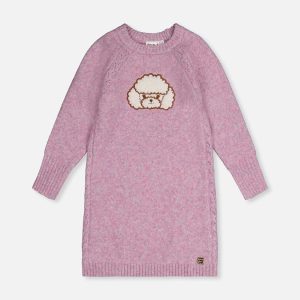 Poodle Knit Dress Lavender