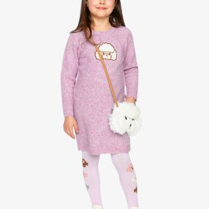 Alternative view of Poodle Knit Dress Lavender
