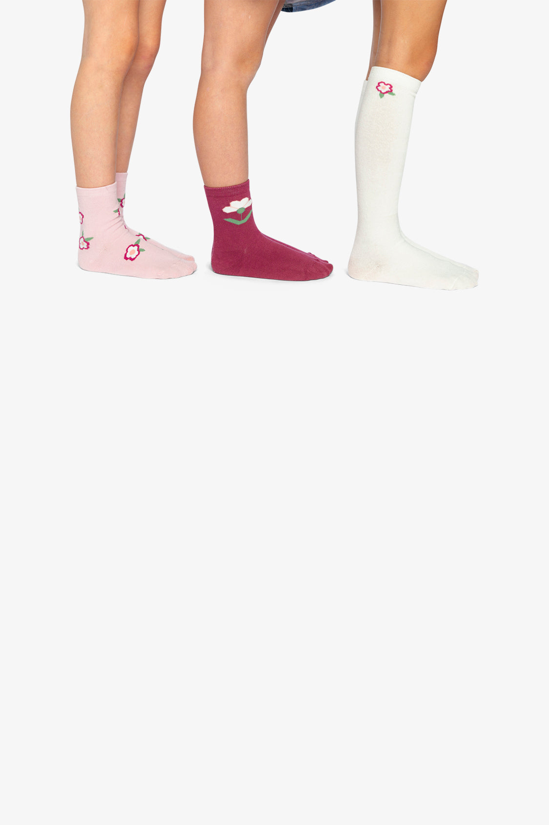 Socks Off-White And Pink - Image 2