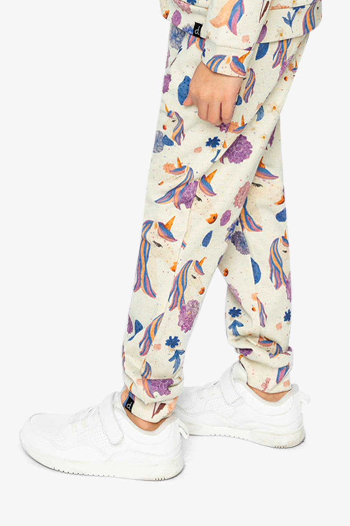 Sweatpants Beige Unicorn Print - Image 3