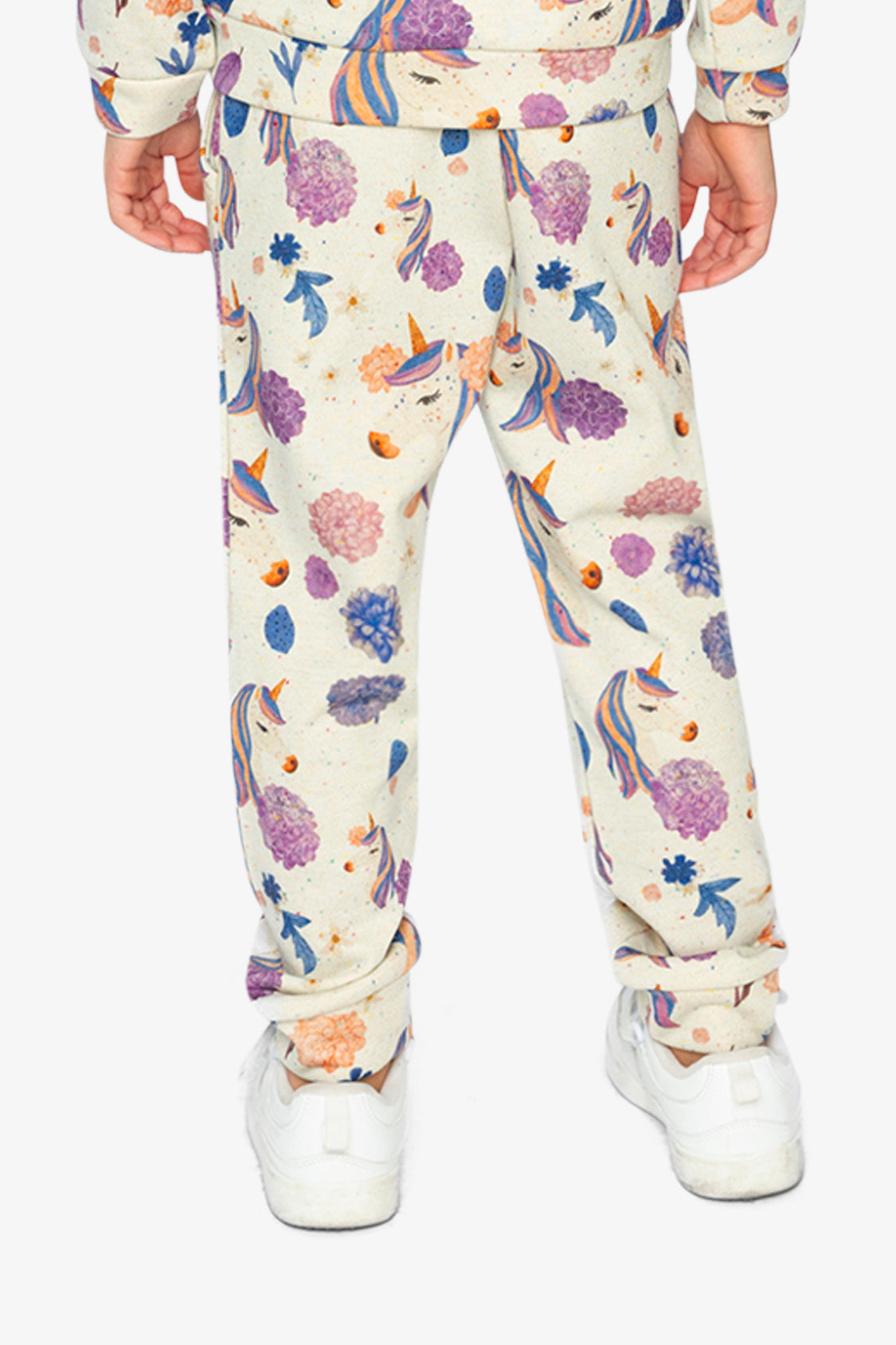 Sweatpants Beige Unicorn Print - Image 4