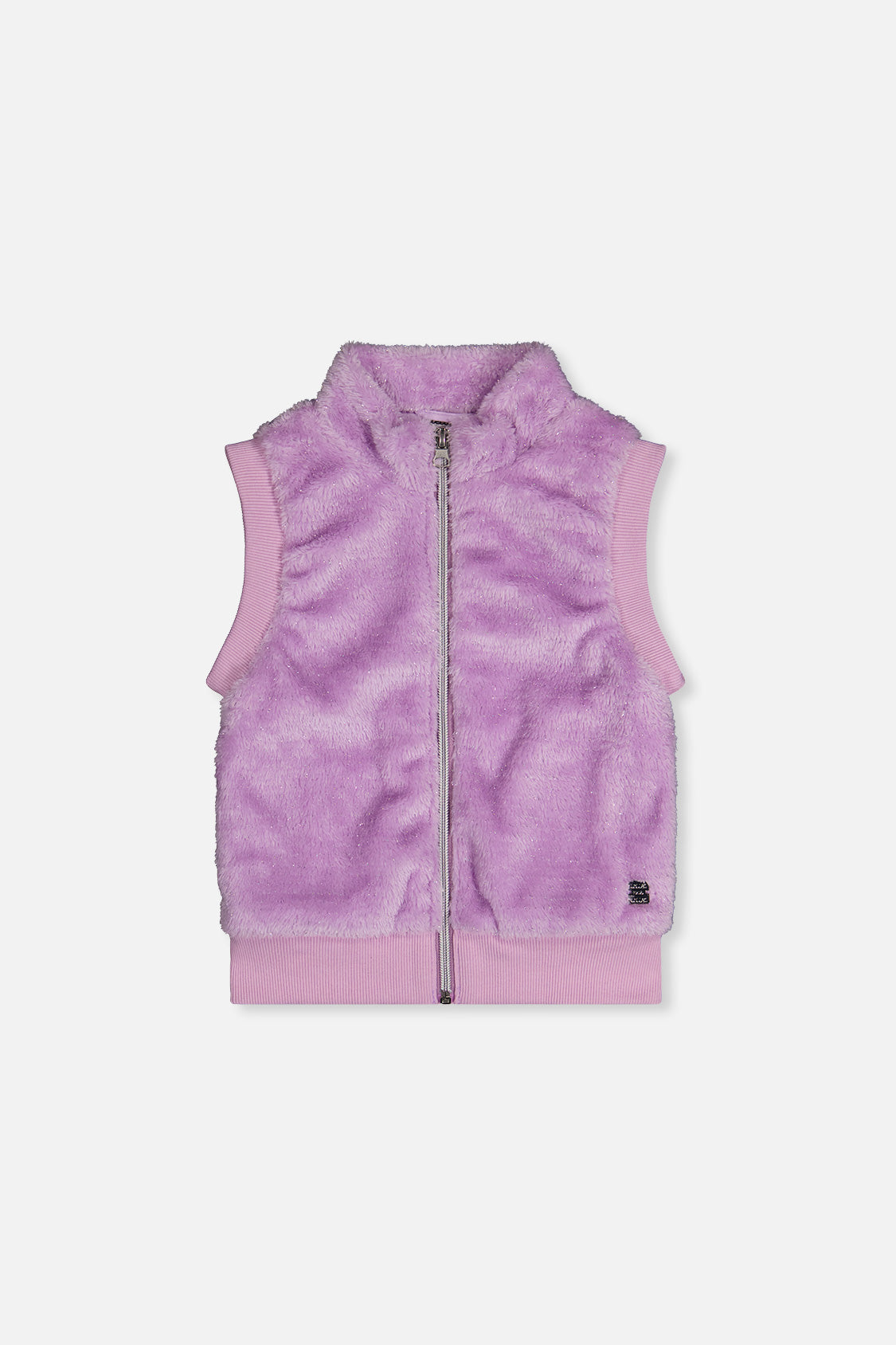 Faux Fur Sleeveless Vest Violet - Image 10
