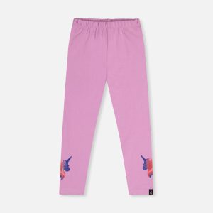 Organic Cotton Jersey Leggings Violet - Image 7