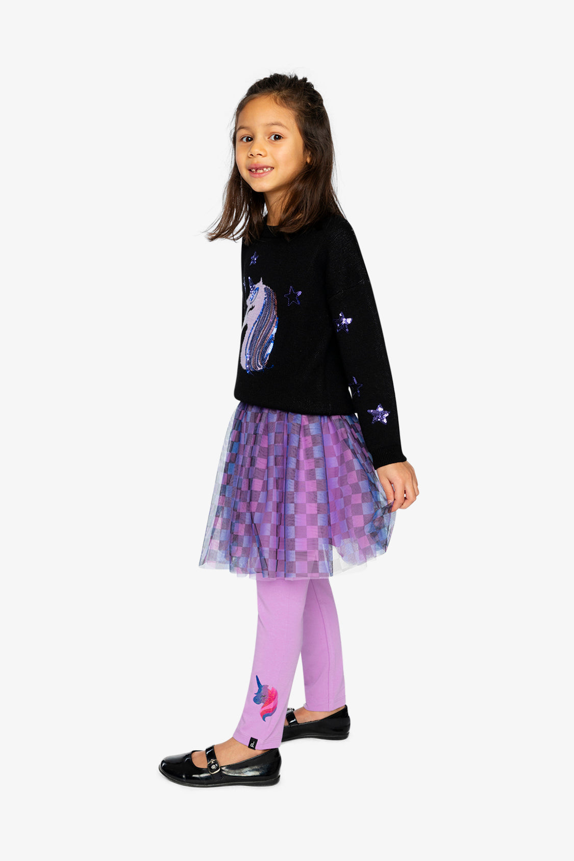 Organic Cotton Jersey Leggings Violet - Image 5