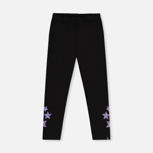 Organic Cotton Jersey Leggings Black