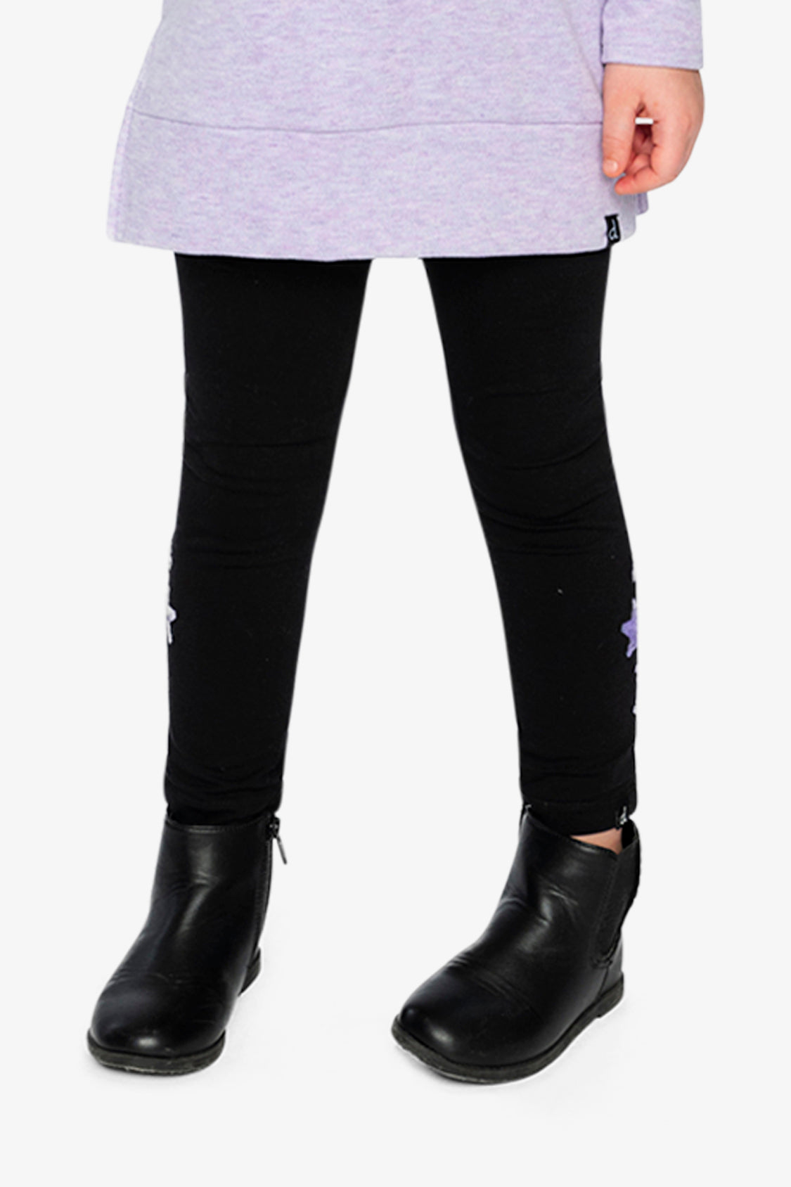 Organic Cotton Jersey Leggings Black - Image 2