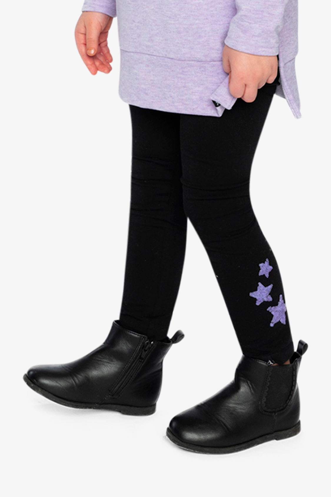 Organic Cotton Jersey Leggings Black - Image 3
