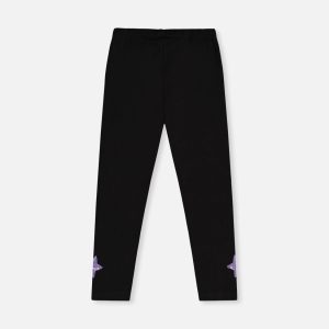 Organic Cotton Jersey Leggings Black - Image 5