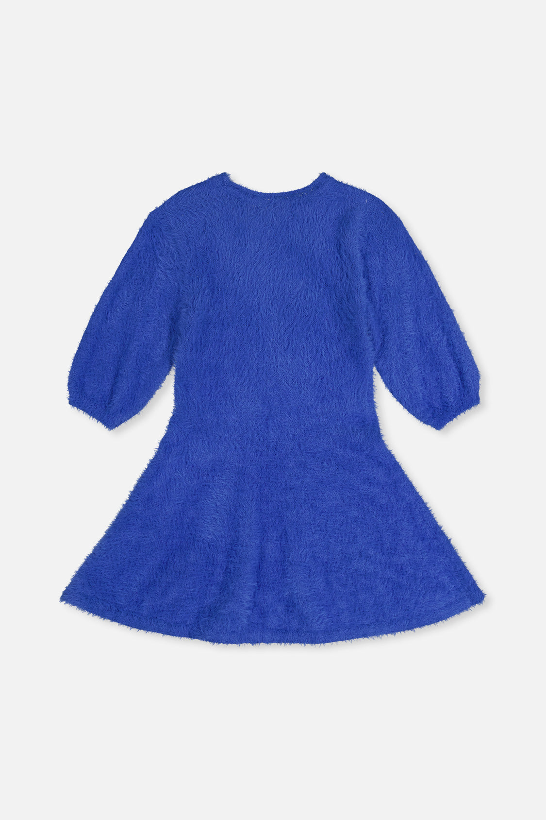 Hairy Knitted Dress Royal Blue - Image 5