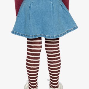 Pleated Skirt Navy Blue Denim - Image 4