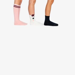 Alternative view of Socks Pale Dusty Pink And Navy
