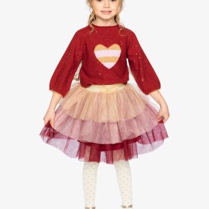 3/4 Sleeve Knitted Sweater Red - Image 5