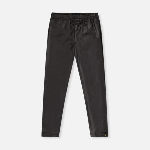 Faux Leather Leggings Black - Image 6